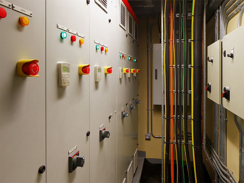commercial panel in house basement canton ga